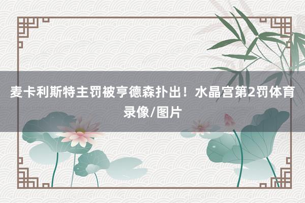 麦卡利斯特主罚被亨德森扑出！水晶宫第2罚体育录像/图片