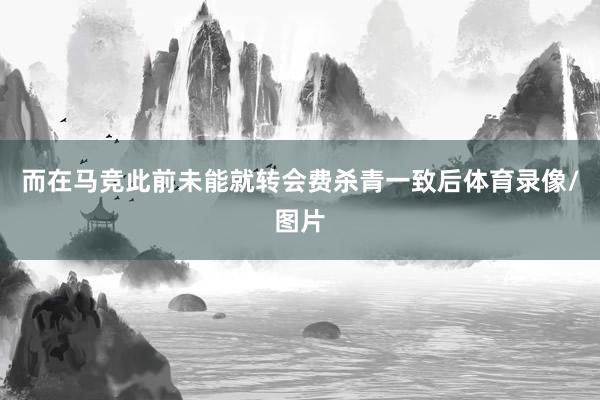 而在马竞此前未能就转会费杀青一致后体育录像/图片