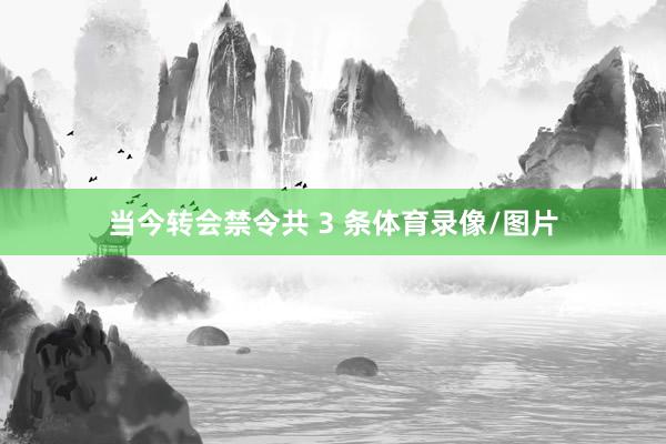 当今转会禁令共 3 条体育录像/图片