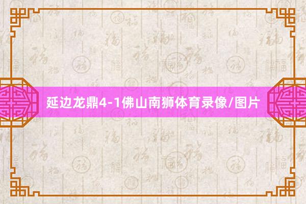 延边龙鼎4-1佛山南狮体育录像/图片