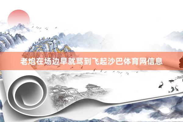 老炮在场边早就骂到飞起沙巴体育网信息