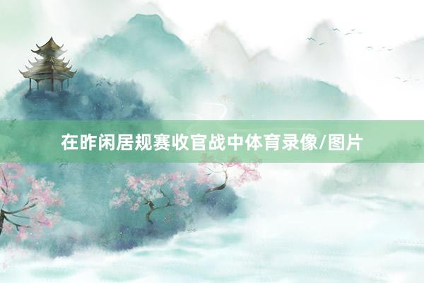 在昨闲居规赛收官战中体育录像/图片